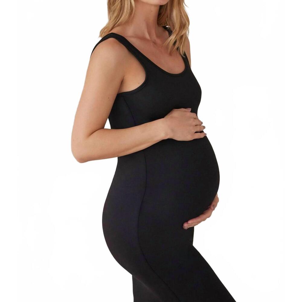 NEW BUMPSUIT the soft stretch knit maternity dress in black - Picture 2 of 4